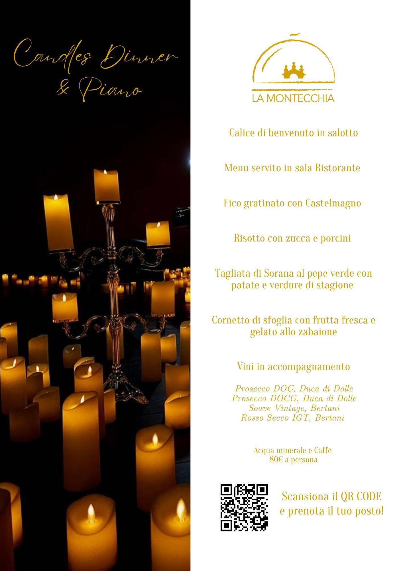 Candles dinnerMENU