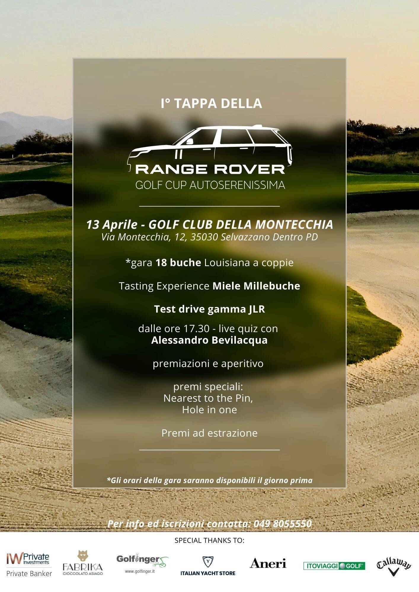 Locandina RangeRovergolfCup autoserenissima