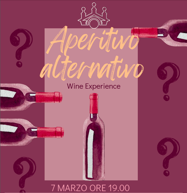 APERITIVO ALTERNATIVO - SAVE THE DATE: 7 MARZO ORE 19:00