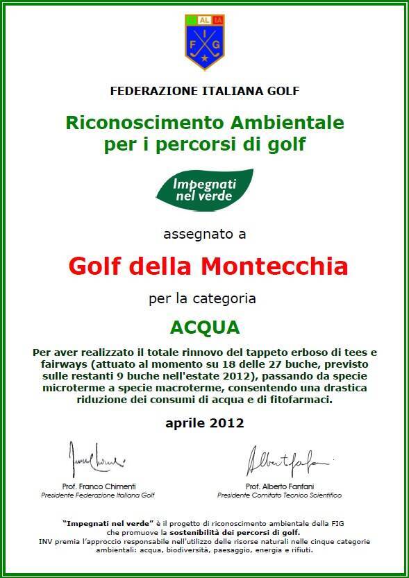 Riconoscimento INV 2012