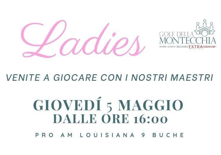 LADIES DAY GIOVEDÌ 5 MAGGIO