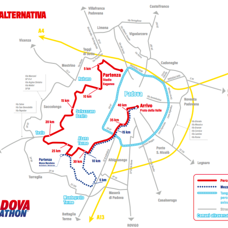 !! Viabilità modificata Padova Marathon !!