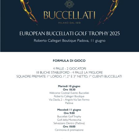 SAVE THE DATE! EUROPEAN BUCCELLATI GOLF TROPHY 2025...ELEGANZA IN MOVIMENTO