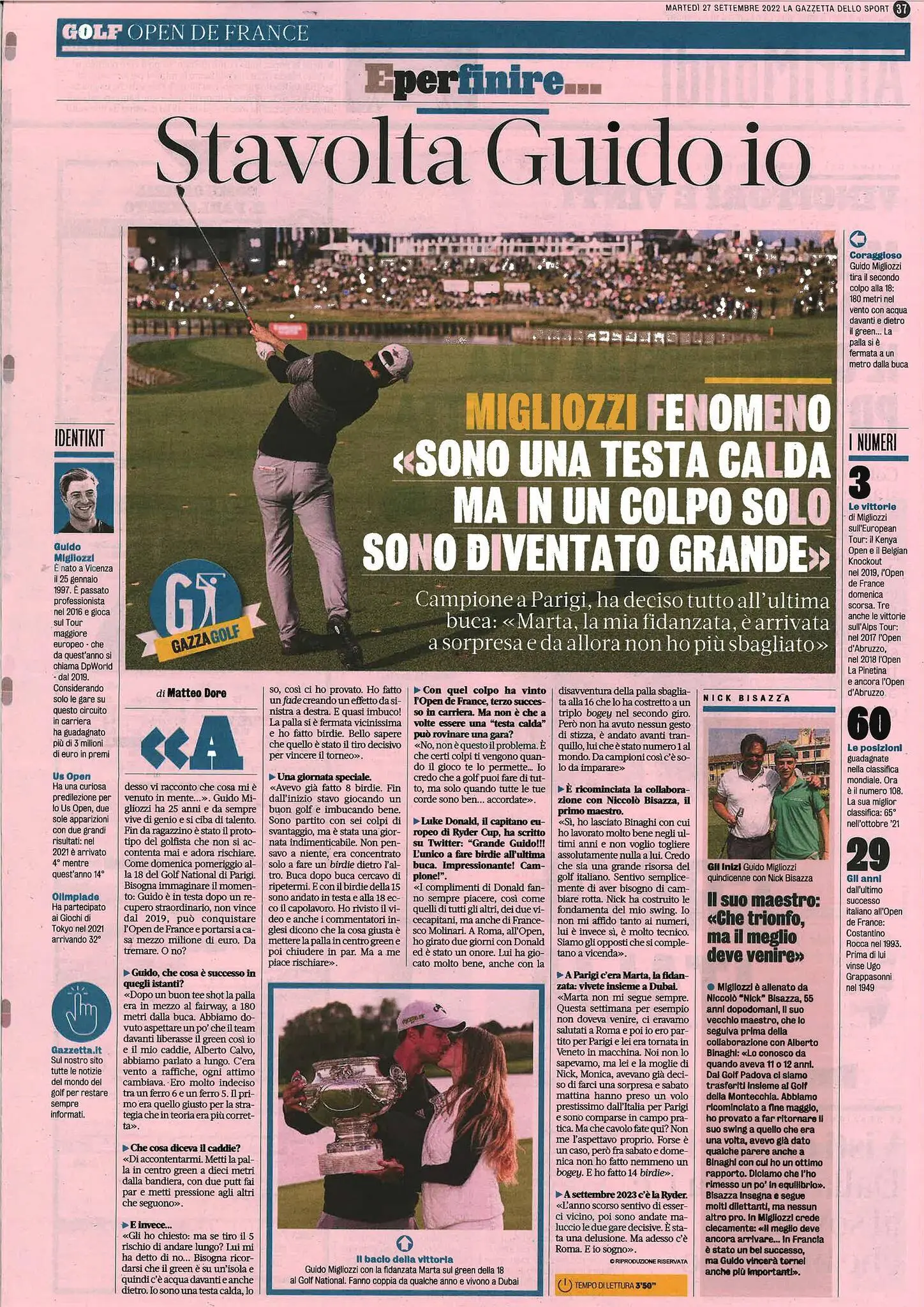 Articolo Gazzetta Miglio news