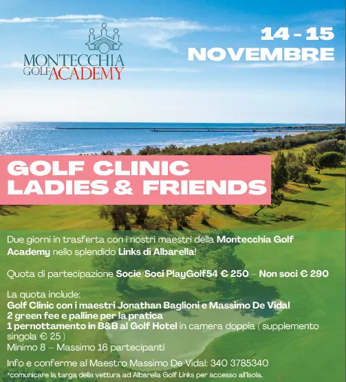 Quota Partecipazione Golf clinic Albarella