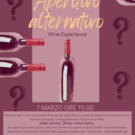 APERITIVO ALTERNATIVO - SAVE THE DATE: 7 MARZO ORE 19:00