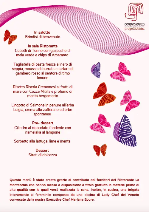 Menu Sapori di libertà