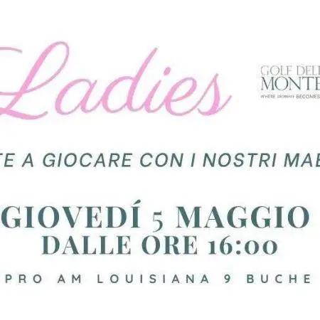 LADIES DAY GIOVEDÌ 5 MAGGIO